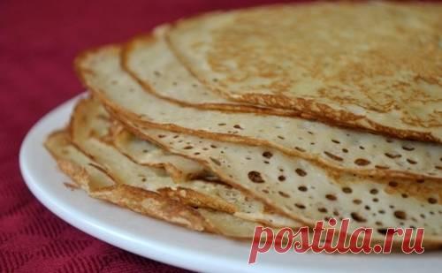 Блины на кефире без яиц - рецепт с фото / Простые рецепты