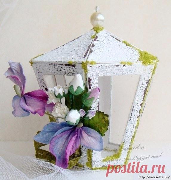 Фонарик из картона