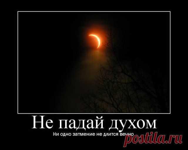 Назло неудачам, назло заварухам,
Чтоб не было с Вами, не падайте духом.
Пусть те, кто живет не мозгами, а нюхом,
Падают духом.
Кто ищет и тащит, не падайте духом,
Кто верит в себя вопреки оплеухам,
Не падайте духом!
Кто с горя не мчится лечиться сивухой,
Не падайте духом!
Ленивый продрыхнет, безвольный согнется,
Деляга растлится, способный пробьется…
Покуда земля Вам не сделалась пухом,
Держитесь, дерзайте,
Не падайте духом!