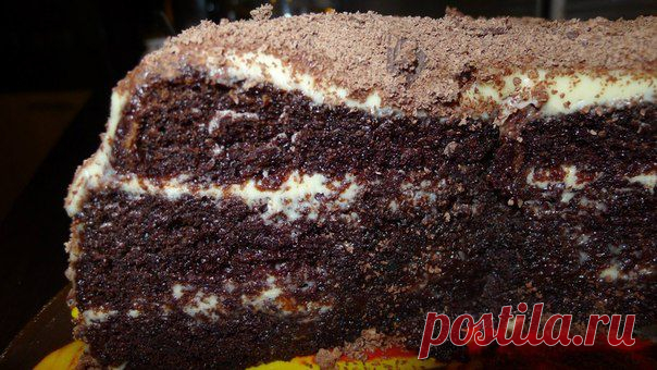 Торт "Заварной шоколад" в мультиварке. - Простые рецепты Овкусе.ру