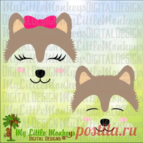Wolf Face School Mascot Design Commercial Use SVG Clipart and | Etsy