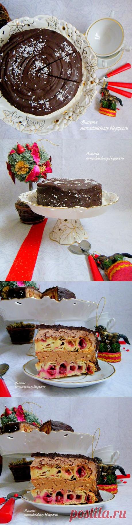 Вкус Жизни - Le gout de la vie: Cake Christmas tree stump - Торт &quot; Новогодний пенек&quot; .Рецепт № 3 ФМ &quot; Корзина подарков для Нового года&quot;