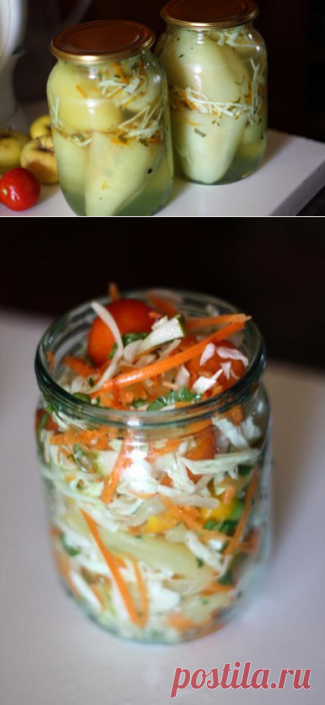 Перец, фаршированный капустой (заготовка). - Рецепты с фото. Готовим дома