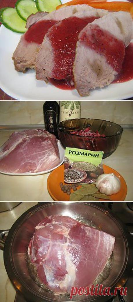 Свинина с брусничным соусом. | PRAVPOST