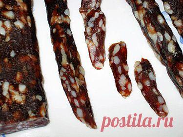 домашняя сыро-вяленая колбаса