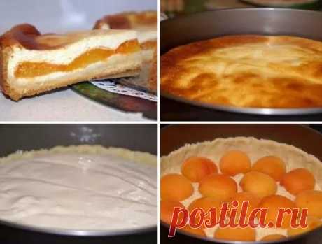 Ммм... Творожный пирог с абрикосами! Обалденный рецепт! Просто находка летом! Очень вкусно!