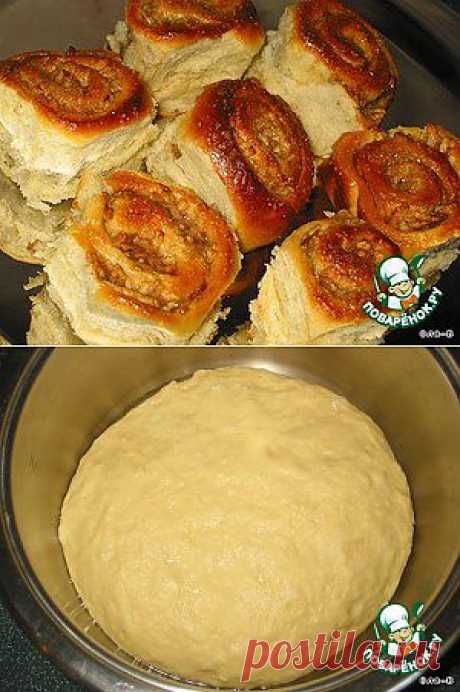 Булочки с яблоком из быстрого теста - кулинарный рецепт