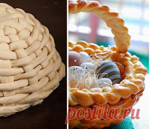 Корзинка пасхальная печеная | vkusnyymir