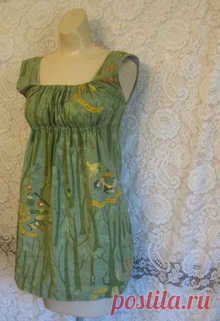 Легкий топ.Мастер-класс в картинках.