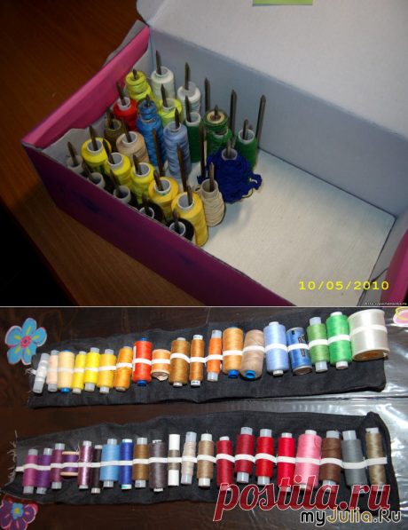 Идеи удобного хранения ниток — Сделай сам, идеи для творчества - DIY Ideas