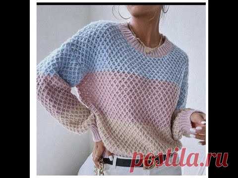 ДЖЕМПЕР С ПРОСТЫМ УЗОРОМ!!!!УЗОР НЕ 