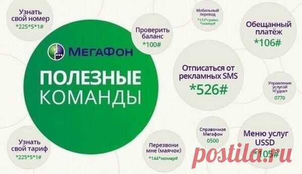 Полезные команды сотовых операторов