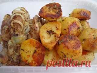 Картофель по-французски с соусом