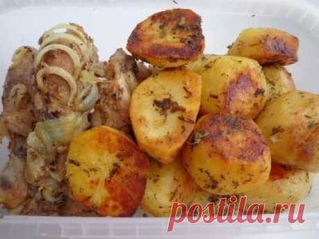 Картофель по-французски с соусом