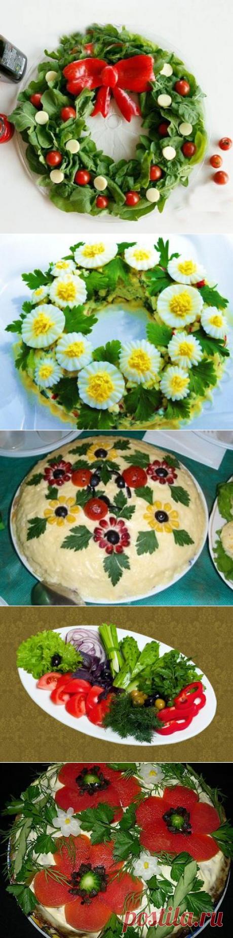 Использование зелени для украшения блюд