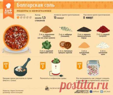 Как приготовить болгарскую соль | АиФ Кухня