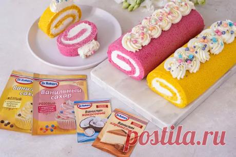 Бисквитный рулет пошаговый рецепт с фото