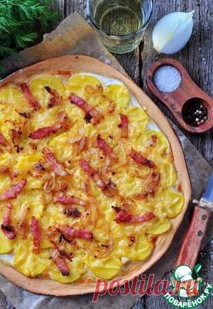 Пирог "Тартифлетт" с беконом, луком и картофелем - кулинарный рецепт