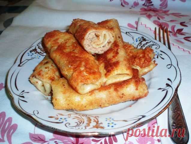 Вкуснейшие блинчики с мясом - Простые рецепты Овкусе.ру