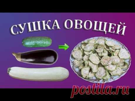 Сушка кабачков, баклажанов и огурцов на зиму | Сушеные овощи