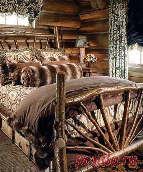 Интерьер деревянного дома фото