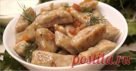 Ленивцы из картофеля с грибами: очень вкусные и ароматные