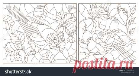 Set Contour Illustrations Stained-glass Windows Birds: vector de stock (libre de regalías) 1199368018 | Shutterstock Descubre Set Contour Illustrations Stained-glass Windows Birds imágenes de stock en HD y millones de otras fotos de stock, objetos en 3D, ilustraciones y vectores libres de regalías en la colección de Shutterstock.  Se agregan miles de imágenes nuevas de alta calidad todos los días.