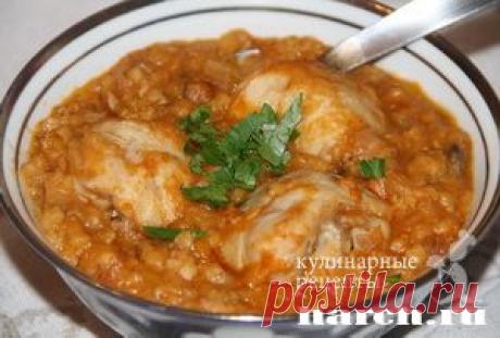 Курица с чечевицей и грибами | Харч.ру - рецепты для любителей вкусно поесть