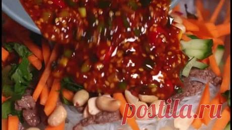 Фунчоза с мясом