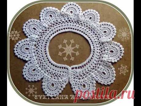 Кружевной воротничок - вариант 2. Crocheted collar