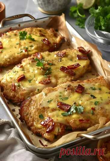 Überbackene Partyschnitzel aus dem Ofen – Rezept & Zutaten