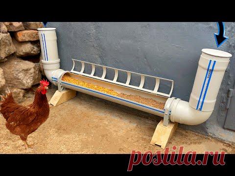 Pvc Borulardan Süper Fikir | ikisi Bir Arada Tavuk Yemlik Suluk Yapımı