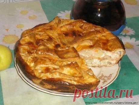 Пирог из лаваша (с сулугуни, укропом и картошкой) » Кулинарные рецепты