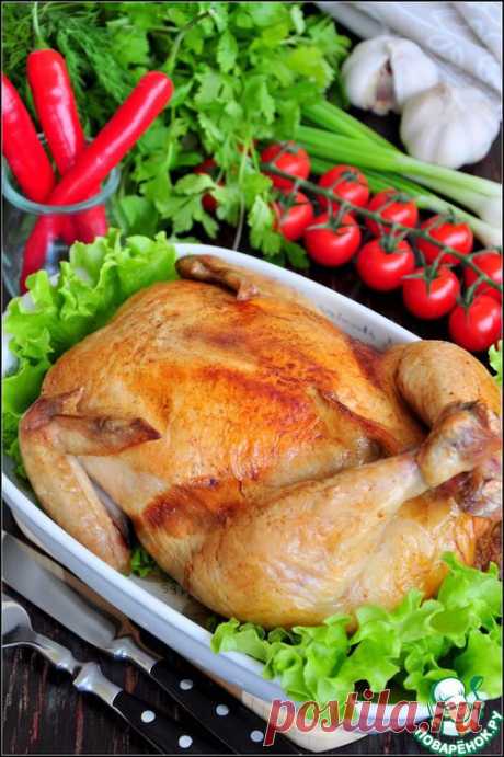 Фаршированная курица без костей