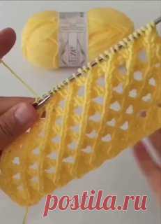 Очень красивый и легкий узор спицами 🧶 рубашка поло женская спицами по кругу снизу