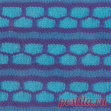 Узор № 222 - структурный многоцветный узор. Схему вязания и условные обозначения вы сможете увидеть на сайте.