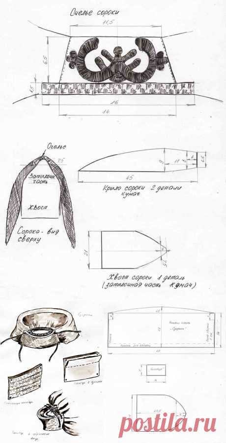 выкройка сороки image17s.jpg (Изображение JPEG, 980 × 1913 пикселов) - Масштабированное (30%)