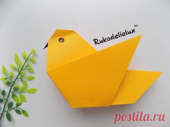 Оригами птичка из бумаги для детей: простой и пошаговый мастер-класс, инструкция с фото для начинающих