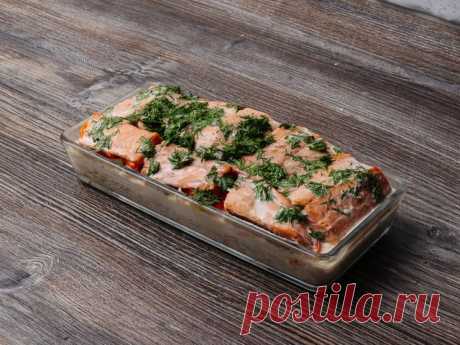 Горбуша, запеченная с рисом и овощами – пошаговый рецепт приготовления с фото