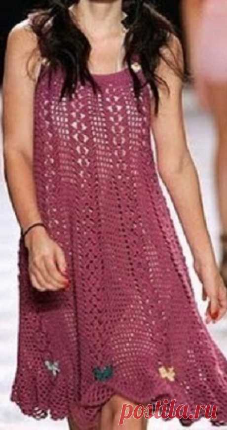 Сарафан крючком 2019