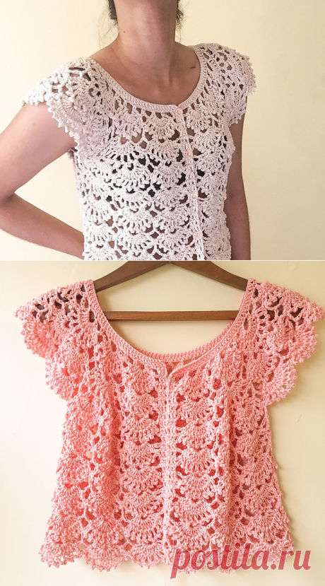 ergahandmade: Вязаные летние Кардиган + Схемы + Бесплатный шаблон