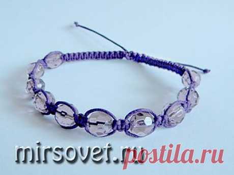 Как сделать браслет Шамбала своими руками | Самоделкино