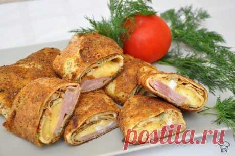 Блинчики с начинкой в панировке