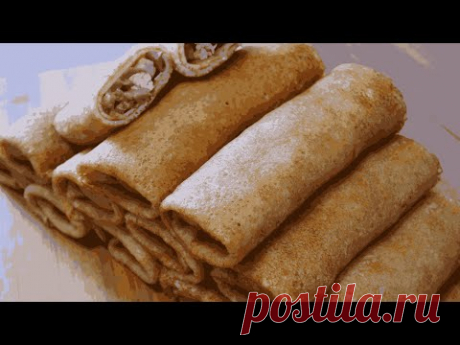 Блины на Кипятке: Секрет Тонких Блинов + Начинка с Курицей и Грибами!