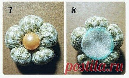 Резинка с объемным цветком