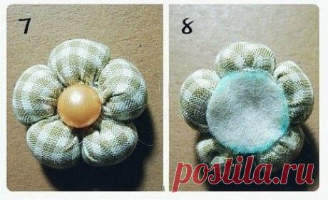 Резинка с объемным цветком