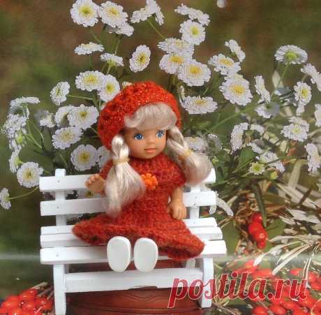 Одежда для куклы. Рост 11, 5см. Комплект из серии &quot;Цветочная вечеринка&quot;