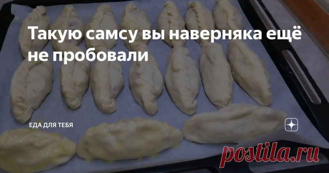 Такую самсу вы наверняка ещё не пробовали