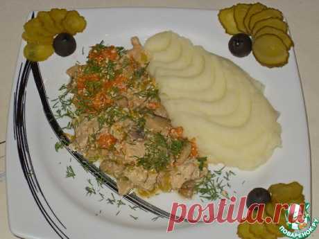 Рагу из кролика с тыквой и грибами Кулинарный рецепт