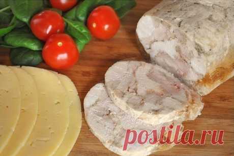 Заливной куриный рулет